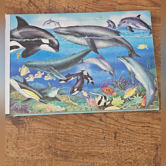 🖤3/$15 Five Puzzles! Ocean Creatures Book - Picture 2 of 8